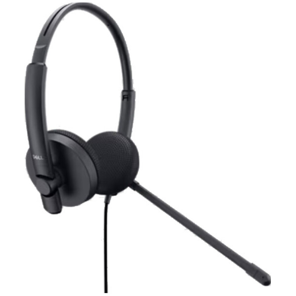 אוזניות קשת עם חוט ושלט Dell Stereo Headset WH1022 + Controller חיבור USB