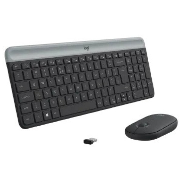 ⁦סט מקלדת ועכבר אלחוטיים Logitech Slim Combo MK470 עבר/אנג⁩ – תמונה ⁦4⁩