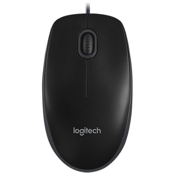 עכבר חוטי אופטי Logitech B100 שחור