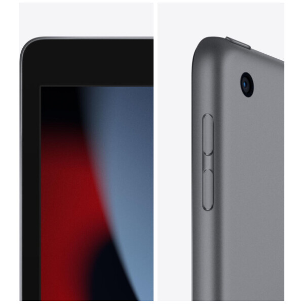 ⁦Apple iPad 9th Gen 2021 A13 Bionic Chip 64GB 3GB 10.2" (2160x1620) TOUCHSCREEN RETINA IPS iPadOS 2 Cameras Touch ID SPACE GRAY⁩ – תמונה ⁦3⁩