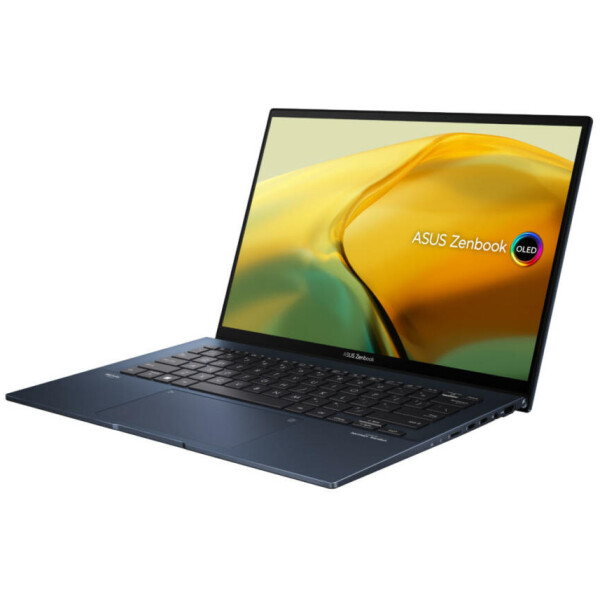 ⁦מחשב נייד Asus Zenbook Q409ZA-EVO Core™ i5-1240P 256GB SSD 8GB 14" OLED (2880x1800) WIN11 PONDER BLUE Backlit Keyboard FP Reader⁩ – תמונה ⁦3⁩