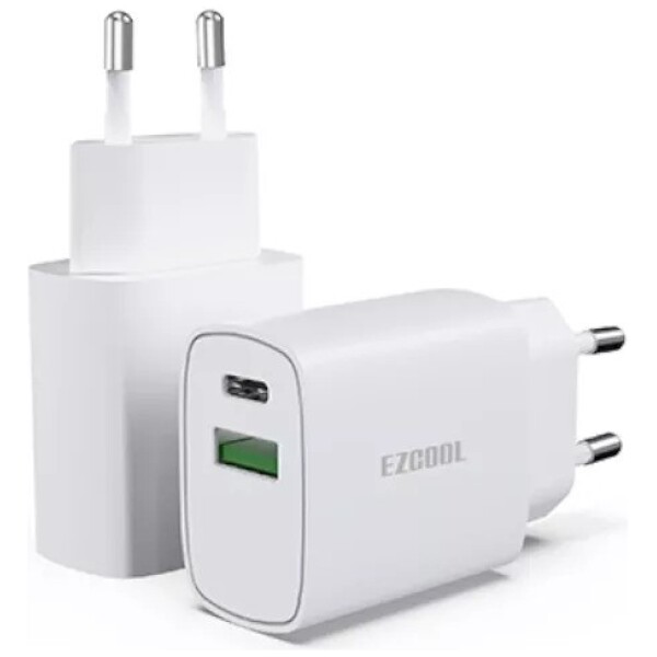 מטען EZ-Cool USB C & USB 3.0 20W W-255
