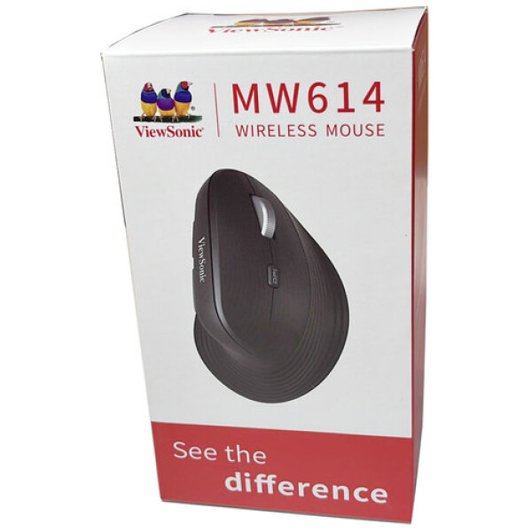 ⁦עכבר אלחוטי ארגונומי ViewSonic MW614 שחור - כולל סוללות⁩ – תמונה ⁦3⁩