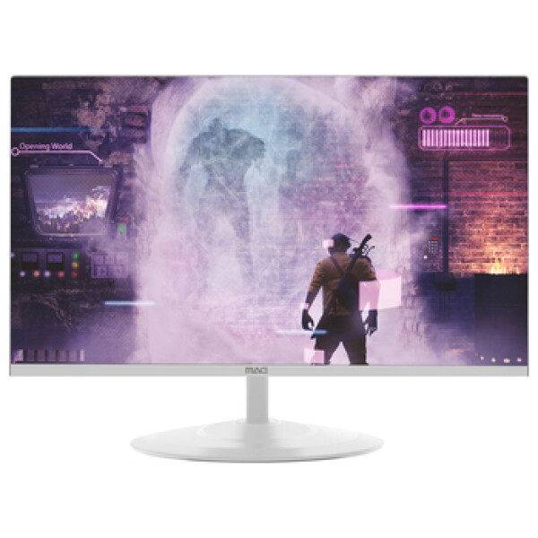 מסך מחשב MAG 23.8" HDMI/VGA 1920*1080 16:9 100Hz + רמקולים מובנים - צבע לבן