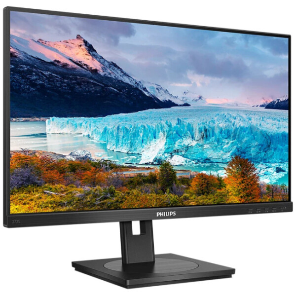 ⁦מסך מחשב עסקי Philips 272S1M/01 27" IPS FHD 75Hz VGA/DVI/DP/HDMI VESA & PIVOT⁩ – תמונה ⁦2⁩