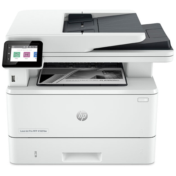 מדפסת לייזר משולבת עם סורק ופקס HP LaserJet Pro MFP 4102fdw