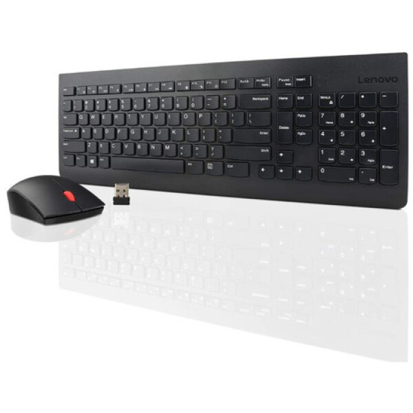 סט מקלדת ועכבר אלחוטי Lenovo 510 Wireless Black - צבע שחור, עברית/אנגלית