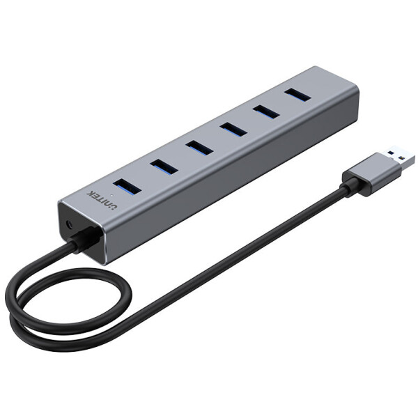 ⁦מפצל USB עם ספק כוח Unitek 7 Ports Powered USB 3.0 Hub⁩ – תמונה ⁦2⁩