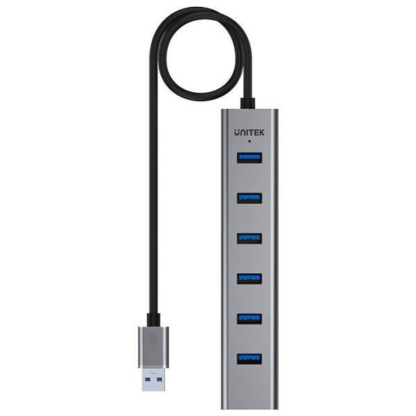 ⁦מפצל USB עם ספק כוח Unitek 7 Ports Powered USB 3.0 Hub⁩ – תמונה ⁦3⁩