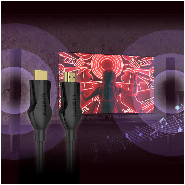 ⁦כבל Unitek 8K Ultra High Speed HDMI Cable V2.1 - אורך 1 מטר⁩ – תמונה ⁦7⁩