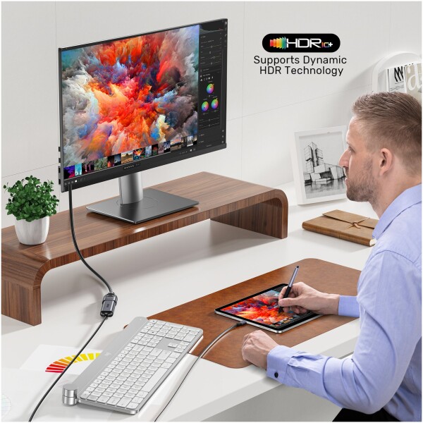 ⁦Unitek Ultra Stream 8K HDMI Extension Cable⁩ – תמונה ⁦4⁩