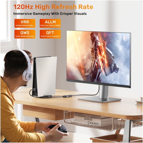⁦Unitek Ultra Stream 8K HDMI Extension Cable⁩ – תמונה ⁦6⁩