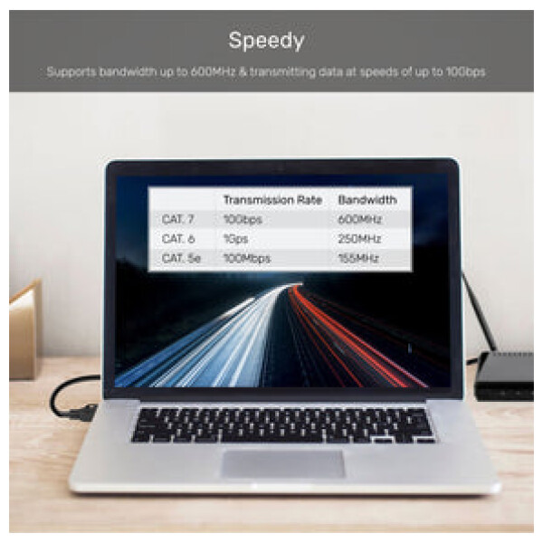 ⁦כבל רשת Unitek Cat 7 SSTP RJ45 Ethernet Cable - אורך 3 מטר⁩ – תמונה ⁦11⁩