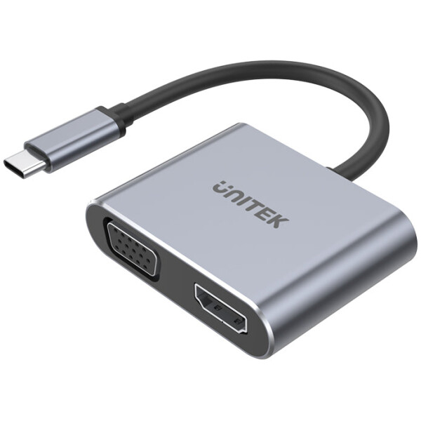 תחנת עגינה Unitek uHUB Q4 Lite 4-in-1 USB-C Hub with MST Dual Display and PD 100W