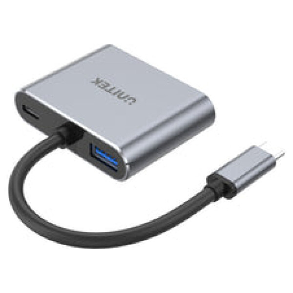 ⁦תחנת עגינה Unitek uHUB Q4 Lite 4-in-1 USB-C Hub with MST Dual Display and PD 100W⁩ – תמונה ⁦8⁩