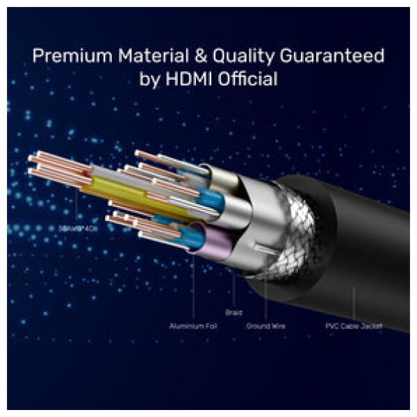 ⁦Unitek 4K 60Hz Premium Certified HDMI Cable With Ethernet⁩ – תמונה ⁦9⁩