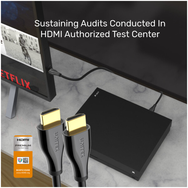 ⁦Unitek 4K 60Hz Premium Certified HDMI Cable With Ethernet⁩ – תמונה ⁦4⁩