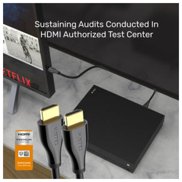 ⁦Unitek 4K 60Hz Premium Certified HDMI Cable With Ethernet⁩ – תמונה ⁦10⁩