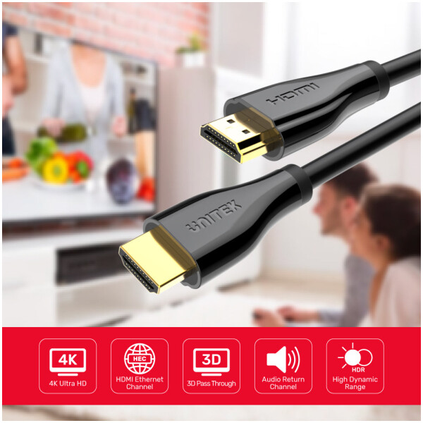 ⁦Unitek 4K 60Hz Premium Certified HDMI Cable With Ethernet⁩ – תמונה ⁦5⁩