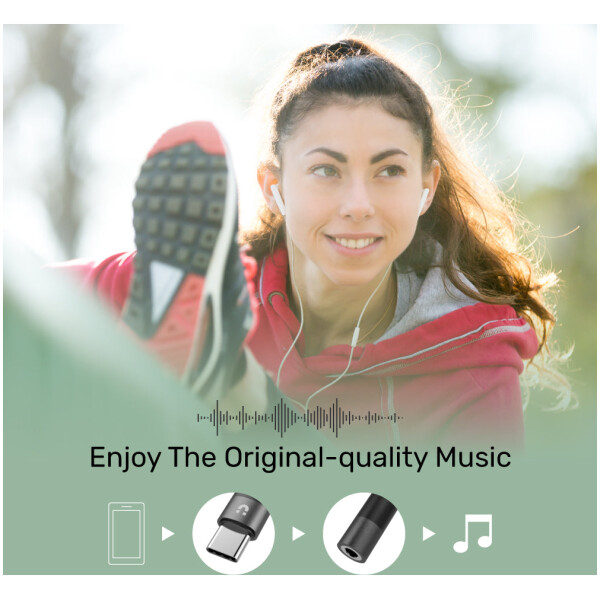 ⁦מתאם Unitek USB-C to 3.5mm Headphone Jack Adapter for Stereo Audio⁩ – תמונה ⁦5⁩