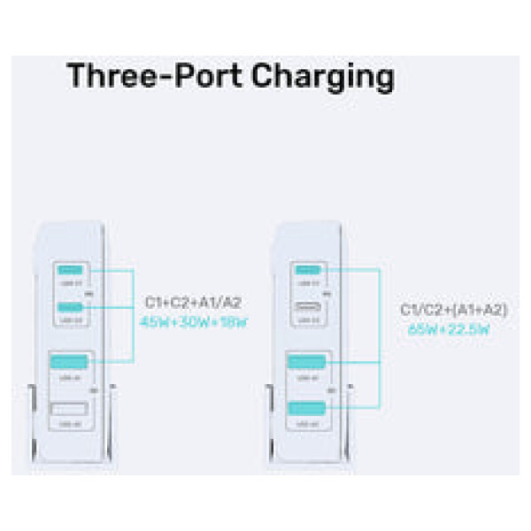 ⁦תחנת הטענה Unitek 100W Desktop GaN Charging Station (מתאים גם למחשב נייד בType C)⁩ – תמונה ⁦22⁩