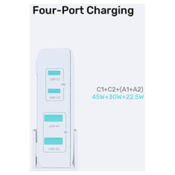 ⁦תחנת הטענה Unitek 100W Desktop GaN Charging Station (מתאים גם למחשב נייד בType C)⁩ – תמונה ⁦24⁩
