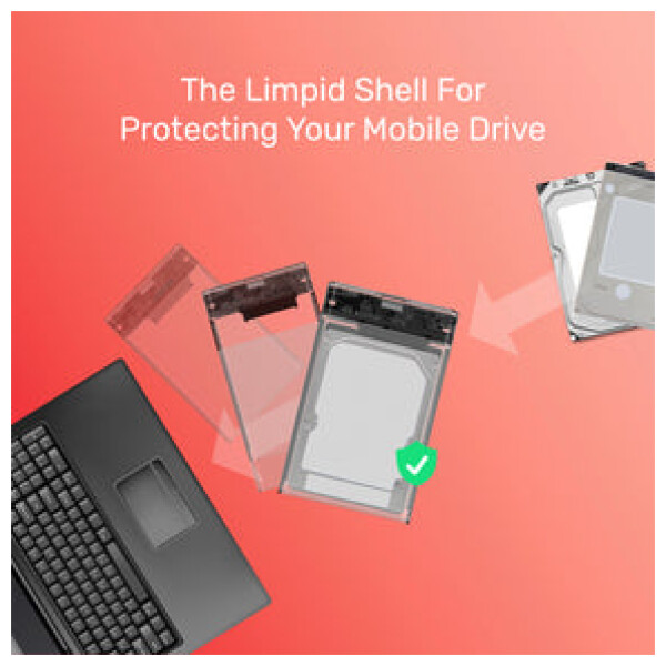 ⁦מארז לדיסק DiskGuard Limpid R SATA III 2.5 HDD/SSD Hard Disk Enclosure⁩ – תמונה ⁦16⁩