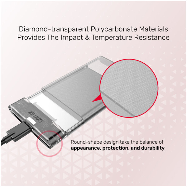 ⁦מארז לדיסק DiskGuard Limpid R SATA III 2.5 HDD/SSD Hard Disk Enclosure⁩ – תמונה ⁦7⁩