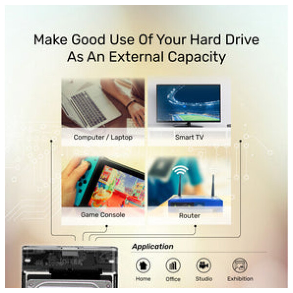 ⁦מארז לדיסק DiskGuard Limpid R SATA III 2.5 HDD/SSD Hard Disk Enclosure⁩ – תמונה ⁦18⁩