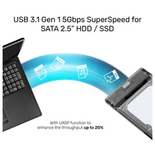⁦מארז לדיסק DiskGuard Limpid R SATA III 2.5 HDD/SSD Hard Disk Enclosure⁩ – תמונה ⁦19⁩