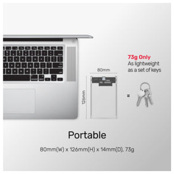 ⁦מארז שקוף לדיסק Unitek DiskGuard Limpid R USB-C to SATA6G 2.5 HDD/SSD HDD & SSD Enclosure⁩ – תמונה ⁦22⁩