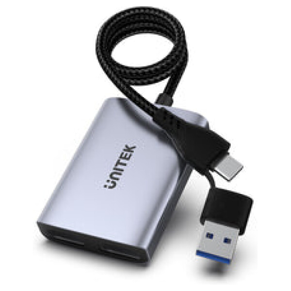 ⁦מתאם עם פיצול ל2 מסכים Unitek USB C/A Dual HDMI Adapter⁩ – תמונה ⁦9⁩