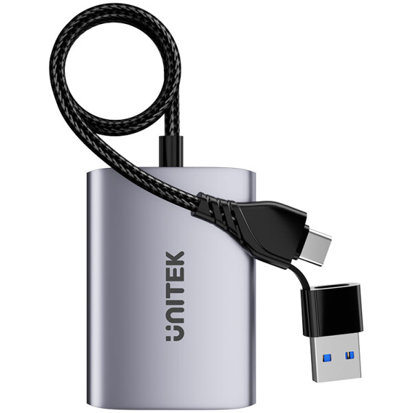 ⁦מתאם עם פיצול ל2 מסכים Unitek USB C/A Dual HDMI Adapter⁩ – תמונה ⁦8⁩