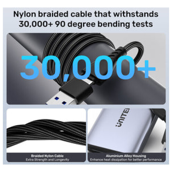 ⁦מתאם עם פיצול ל2 מסכים Unitek USB C/A Dual HDMI Adapter⁩ – תמונה ⁦15⁩