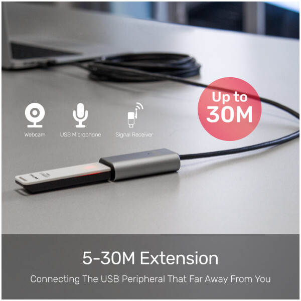 ⁦כבל מאריך אקטיבי Unitek USB 2.0 Extension Cable - אורך 5 מטר⁩ – תמונה ⁦4⁩