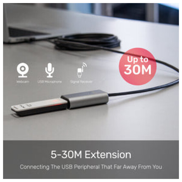⁦כבל מאריך אקטיבי Unitek USB 2.0 Extension Cable - אורך 5 מטר⁩ – תמונה ⁦13⁩