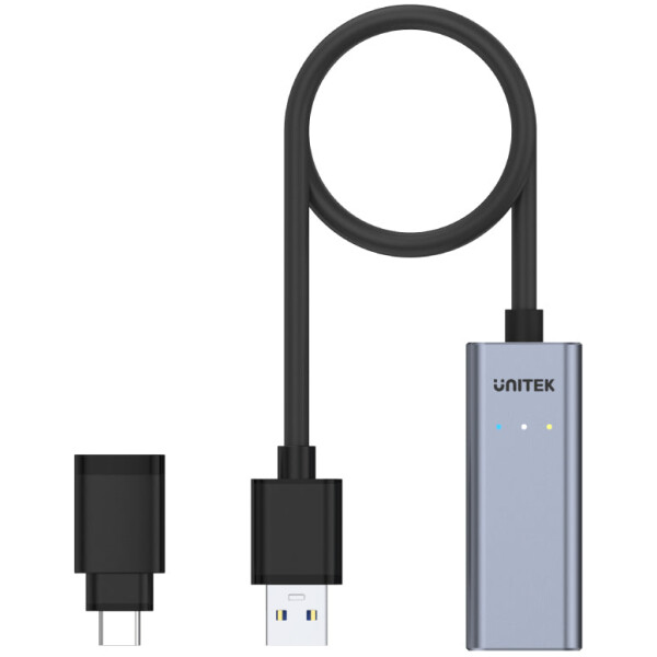 ⁦מתאם Unitek USB 3.0 to Gigabit Ethernet Adapter with USB-C Adapter⁩ – תמונה ⁦3⁩
