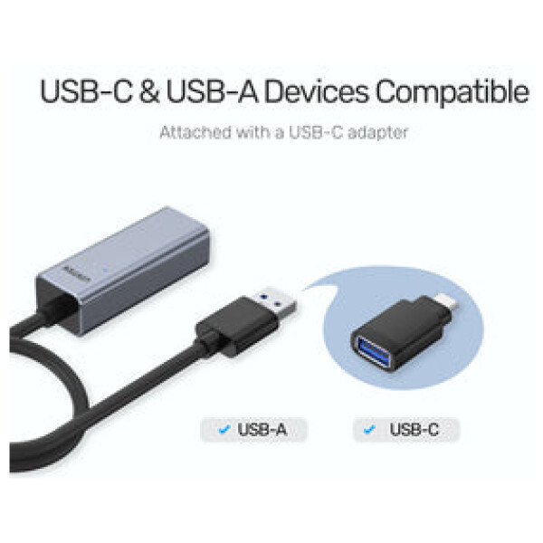 ⁦מתאם Unitek USB 3.0 to Gigabit Ethernet Adapter with USB-C Adapter⁩ – תמונה ⁦14⁩