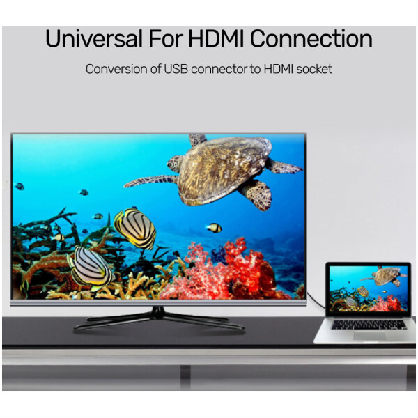 ⁦Unitek USB 3.0 to HDMI 1080P Full HD Adapter⁩ – תמונה ⁦4⁩