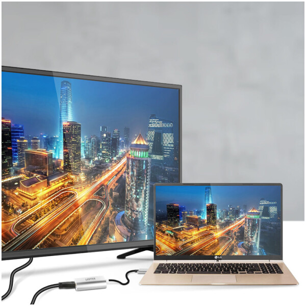 ⁦מתאם Unitek 4K 60Hz USB-C to HDMI 2.0 Adapter⁩ – תמונה ⁦4⁩