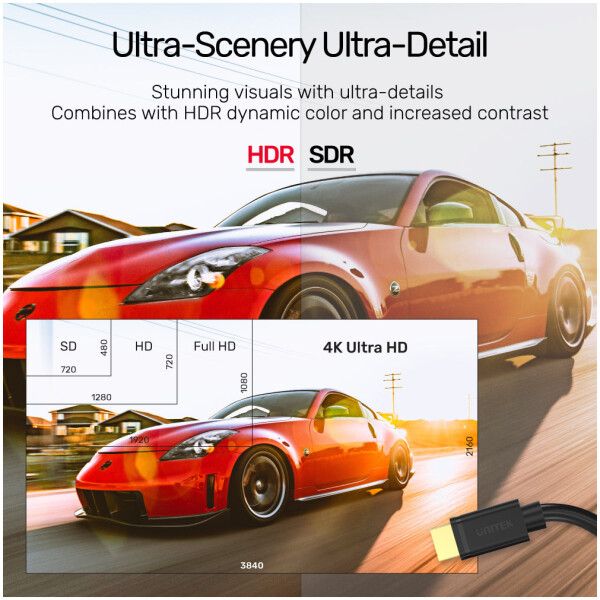 ⁦Unitek 4K 60Hz High Speed HDMI Extension Cable⁩ – תמונה ⁦5⁩