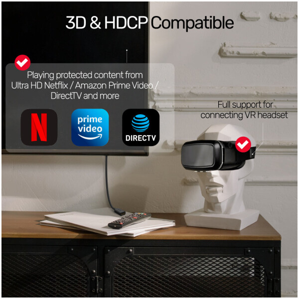 ⁦Unitek 4K 60Hz High Speed HDMI Extension Cable⁩ – תמונה ⁦7⁩