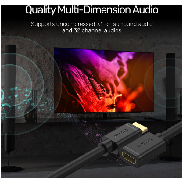 ⁦Unitek 4K 60Hz High Speed HDMI Extension Cable⁩ – תמונה ⁦8⁩