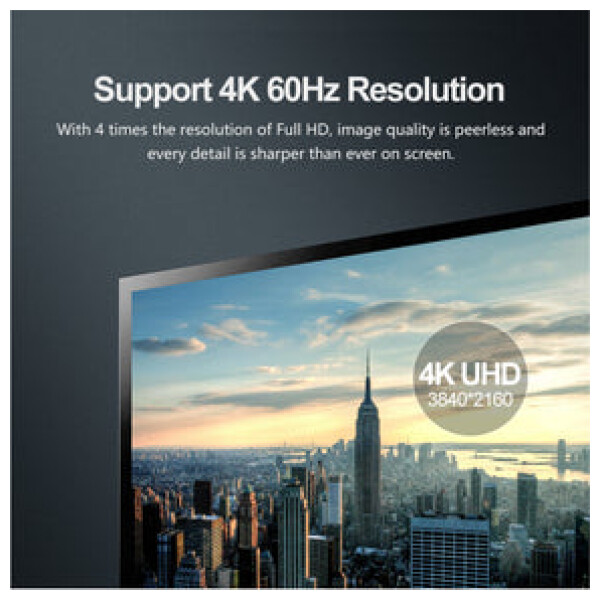 ⁦Unitek 4K 60Hz DisplayPort 1.2 Cable (1440p@144Hz, 1080p@240Hz)⁩ – תמונה ⁦10⁩