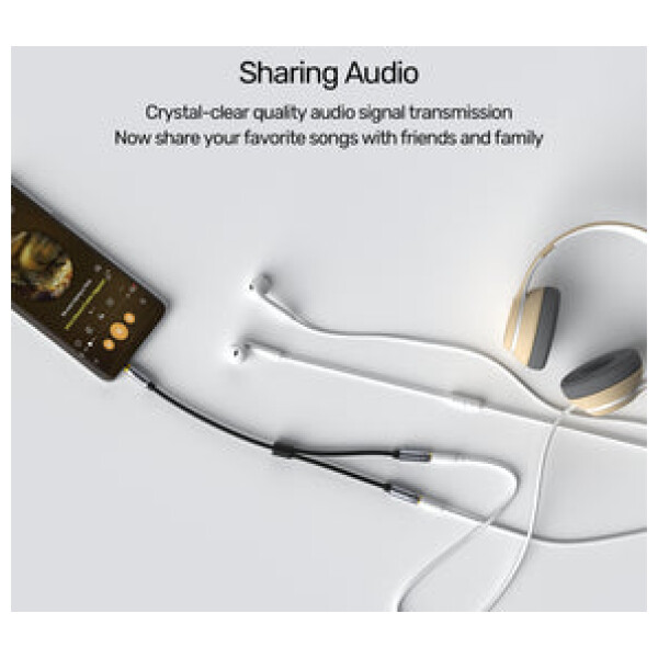 ⁦מפצל לזוג אוזניות Unitek Headphone Splitter For Dual Headphone (3.5mm Plug to Dual 3.5mm Jack) Stereo Audio Cable⁩ – תמונה ⁦8⁩