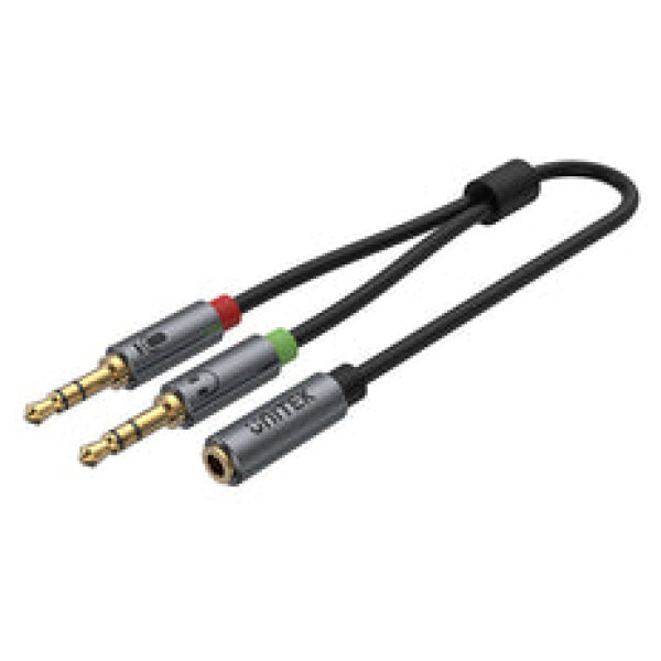 ⁦מפצל אוזניות Unitek Headset Adapter (Dual 3.5mm Plug to 3.5mm Jack) Stereo Audio Cable⁩ – תמונה ⁦7⁩