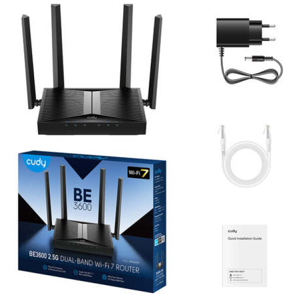 ראוטר Cudy BE3600 Gigabit Dual Band Wi-Fi 7 Router