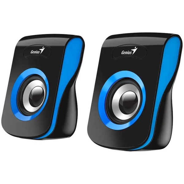 רמקולים Genius SP-Q180 2.0 Multimedia USB Speaker פס כחול