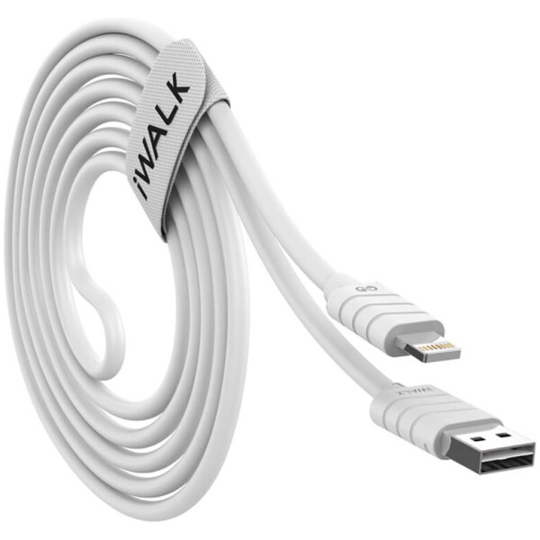 ⁦כבל iWalk USB to Lightning לבן - 1 מטר⁩ – תמונה ⁦2⁩