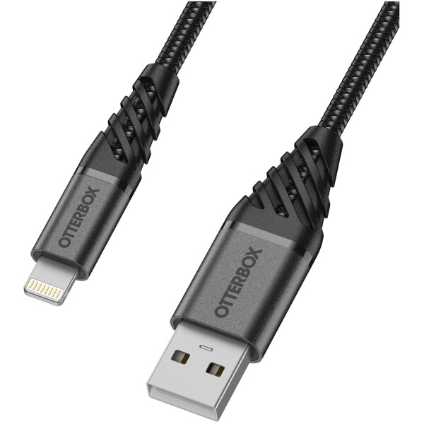 ⁦כבל OtterBox Lightning to USB A שחור - 1 מטר⁩ – תמונה ⁦2⁩